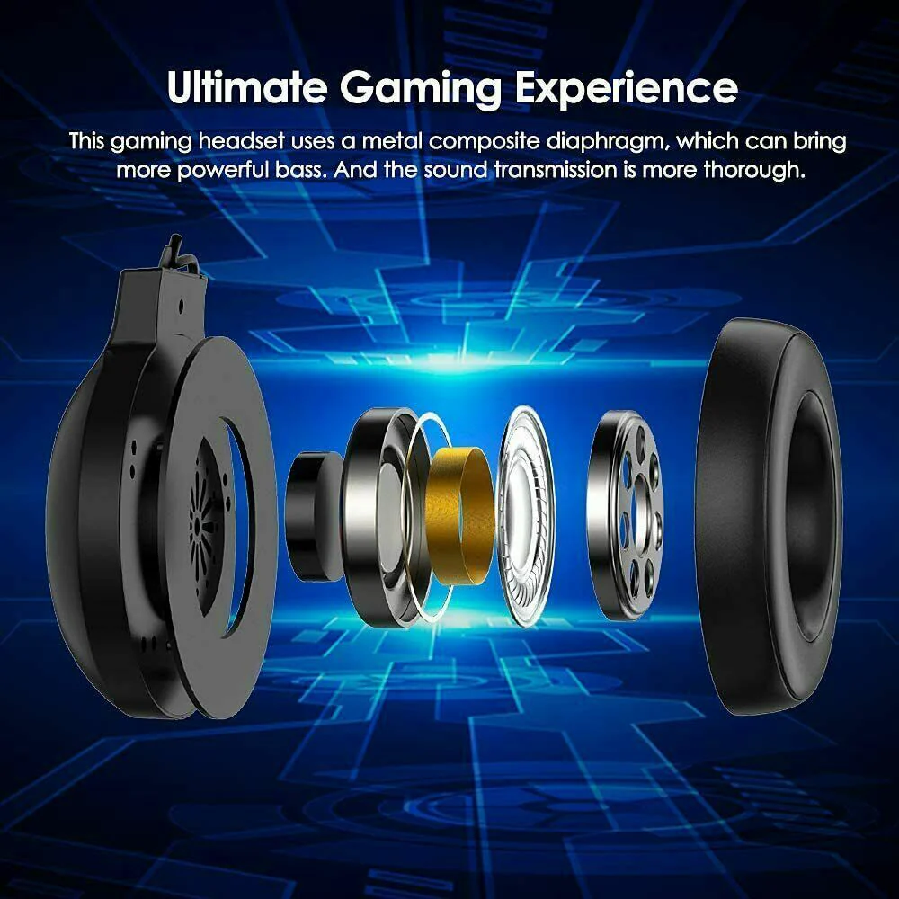 Auriculares para juegos de 3,5 mm con micrófono para PC, portátil, Nintendo PS - Imagen 5