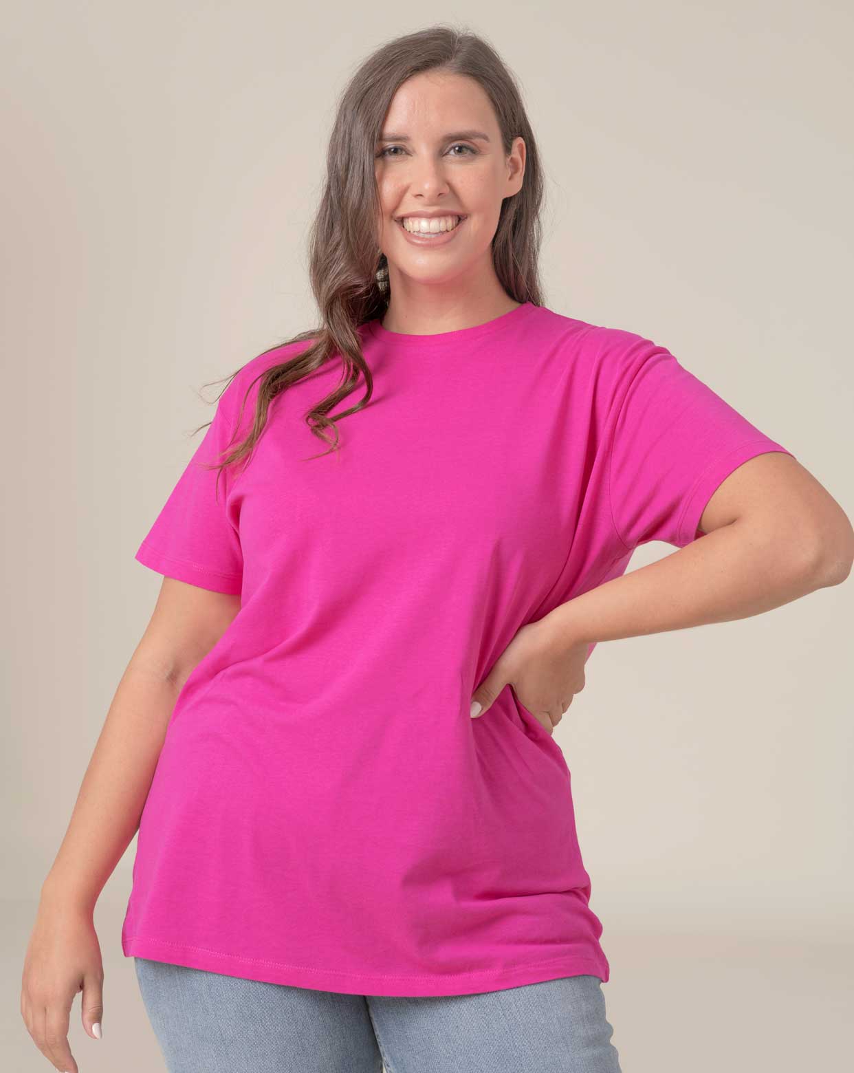 Camiseta tallas grandes JHK de mujer