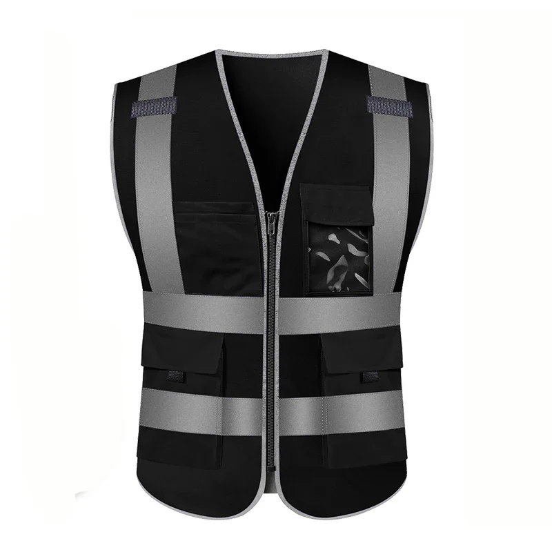 SFVest-Chaleco de seguridad reflectante de alta visibilidad para hombre, ropa de - Imagen 4