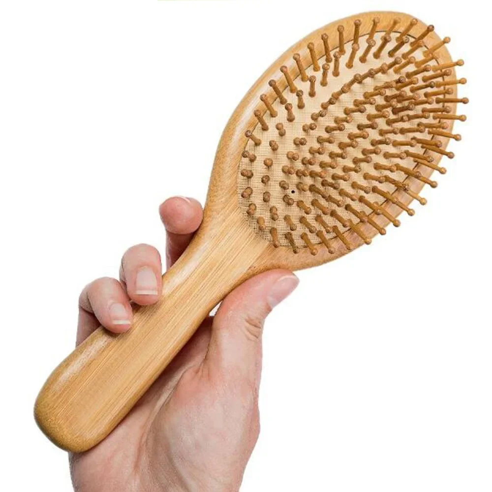 Peine de madera profesional, cojín de paleta saludable, cepillo de masaje para - Imagen 7