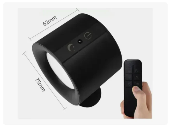 Aplique De Pared Recargable Con Doble Foco Y Control - Imagen 3