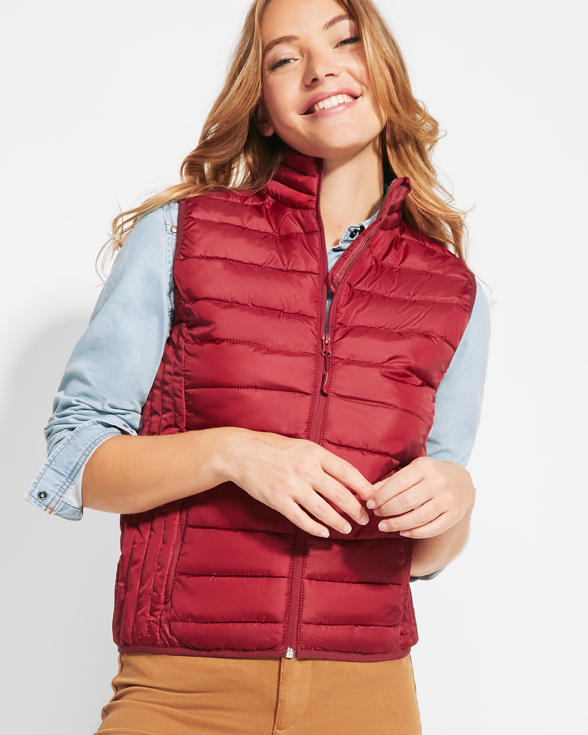 Roly – OSLO WOMAN chaleco mujer acolchado tacto pluma corte entallado