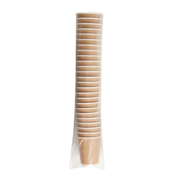 Vaso Doble Capa Kraft 12oz 25un - Imagen 2